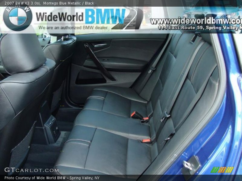 Montego Blue Metallic / Black 2007 BMW X3 3.0si