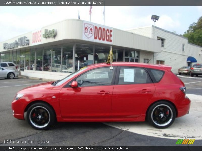 Velocity Red Mica / Black/Red 2005 Mazda MAZDA3 s Hatchback