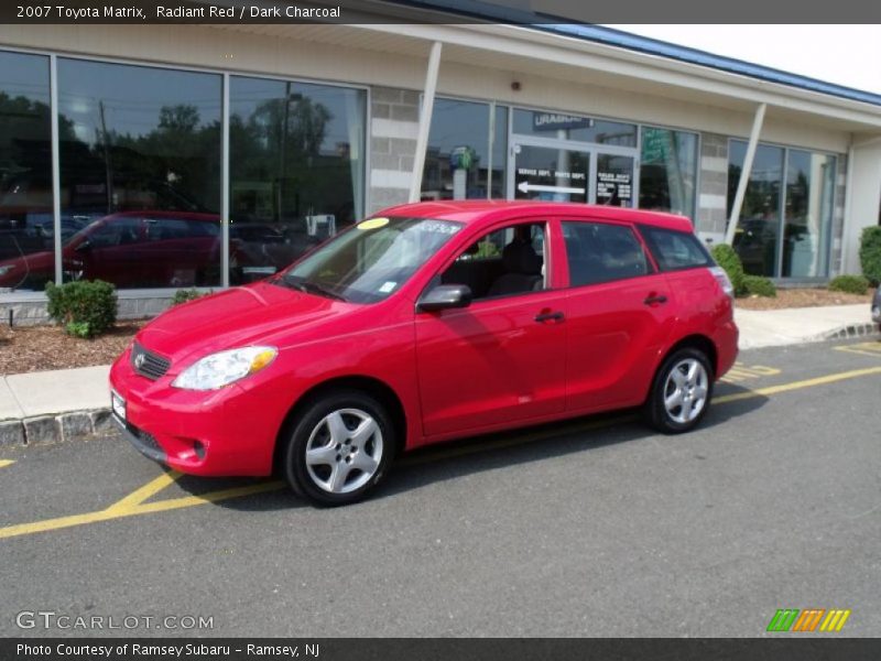 Radiant Red / Dark Charcoal 2007 Toyota Matrix