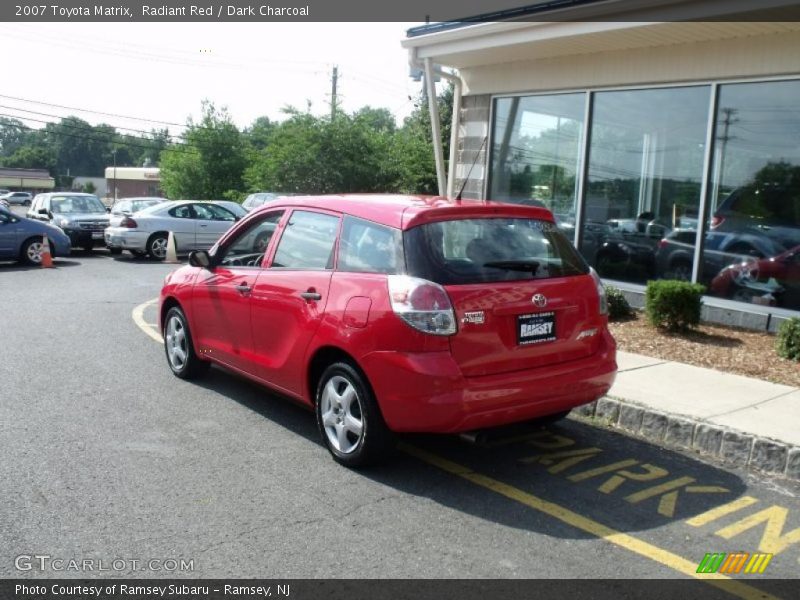 Radiant Red / Dark Charcoal 2007 Toyota Matrix