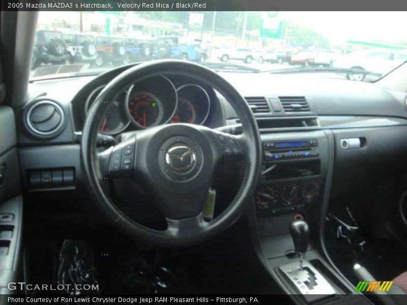 Velocity Red Mica / Black/Red 2005 Mazda MAZDA3 s Hatchback