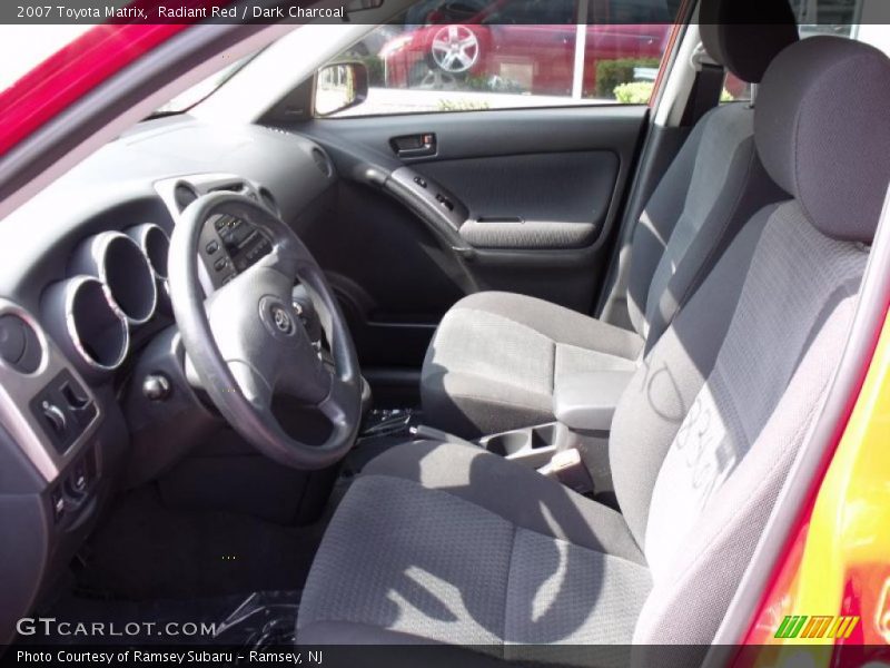 Radiant Red / Dark Charcoal 2007 Toyota Matrix