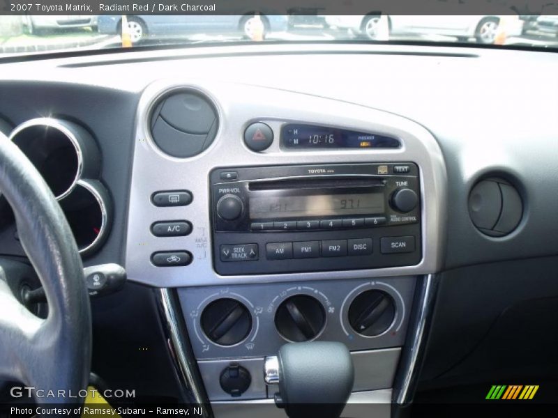 Radiant Red / Dark Charcoal 2007 Toyota Matrix