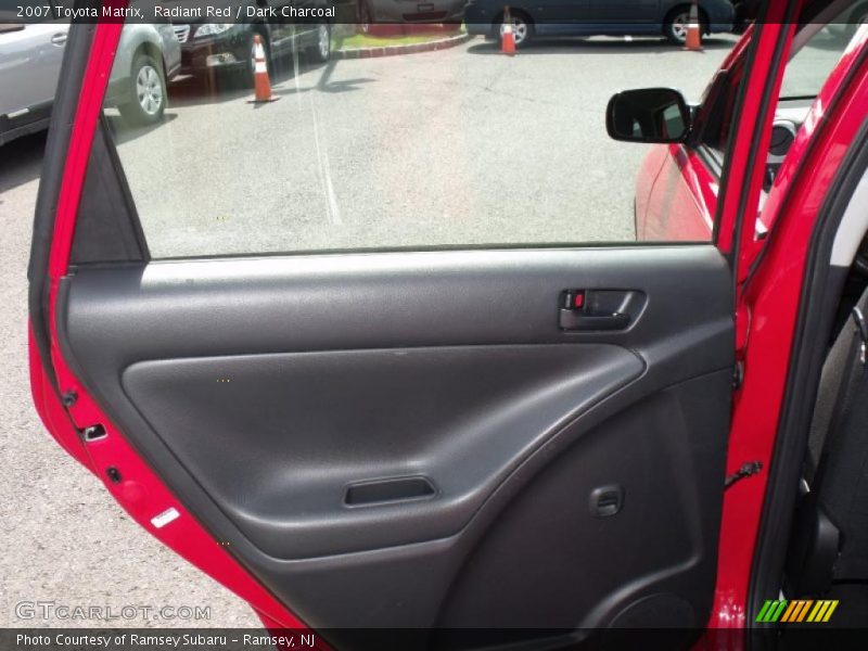 Radiant Red / Dark Charcoal 2007 Toyota Matrix