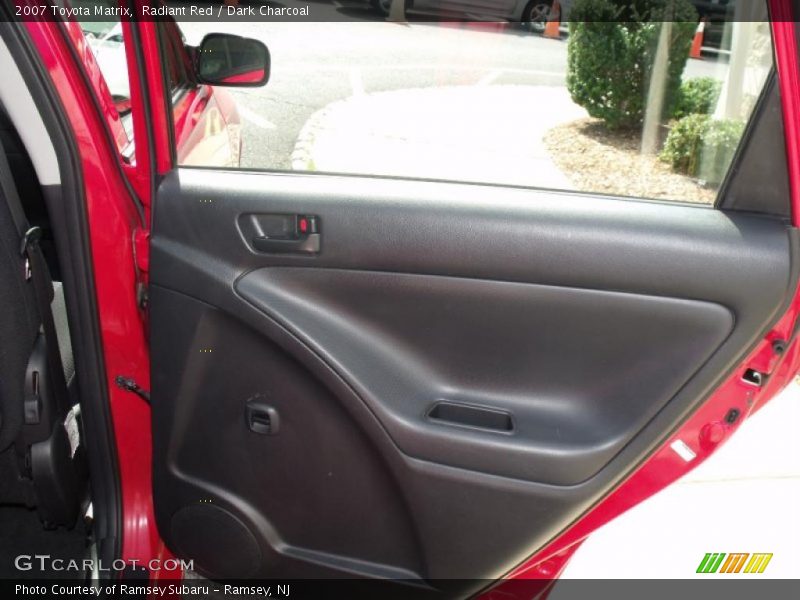 Radiant Red / Dark Charcoal 2007 Toyota Matrix