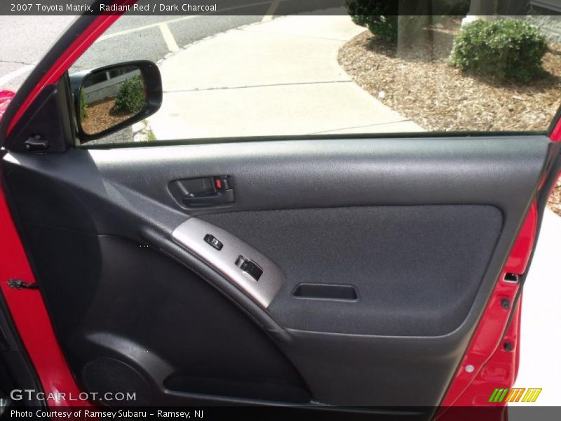 Radiant Red / Dark Charcoal 2007 Toyota Matrix