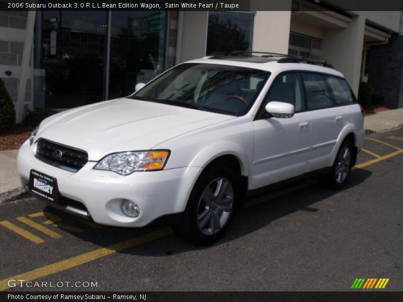 Satin White Pearl / Taupe 2006 Subaru Outback 3.0 R L.L.Bean Edition Wagon