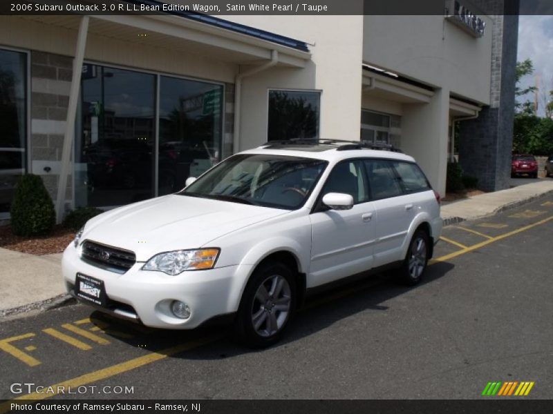 Satin White Pearl / Taupe 2006 Subaru Outback 3.0 R L.L.Bean Edition Wagon