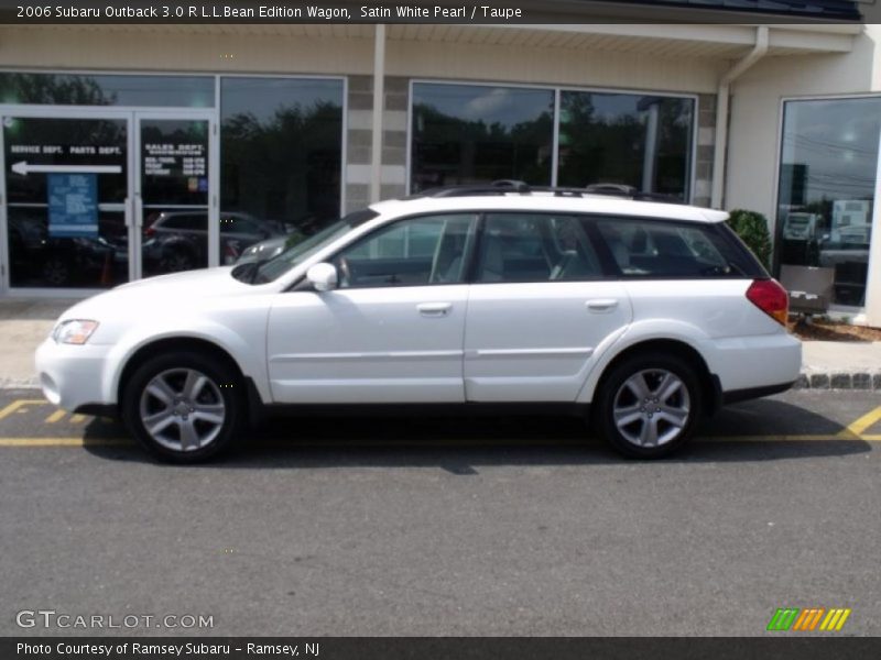 Satin White Pearl / Taupe 2006 Subaru Outback 3.0 R L.L.Bean Edition Wagon