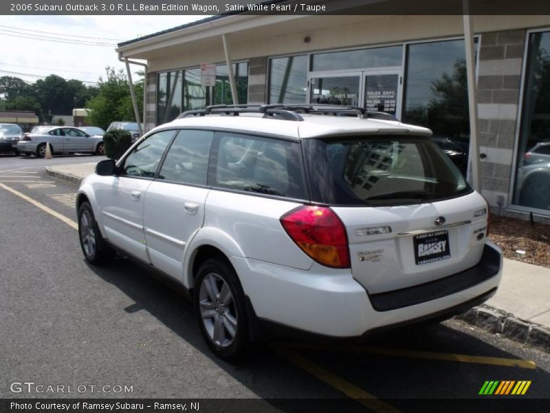 Satin White Pearl / Taupe 2006 Subaru Outback 3.0 R L.L.Bean Edition Wagon