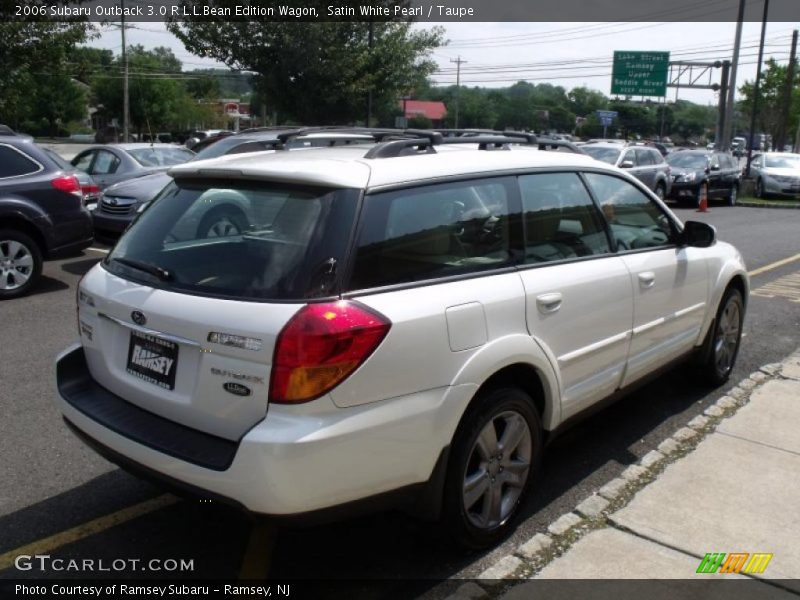 Satin White Pearl / Taupe 2006 Subaru Outback 3.0 R L.L.Bean Edition Wagon