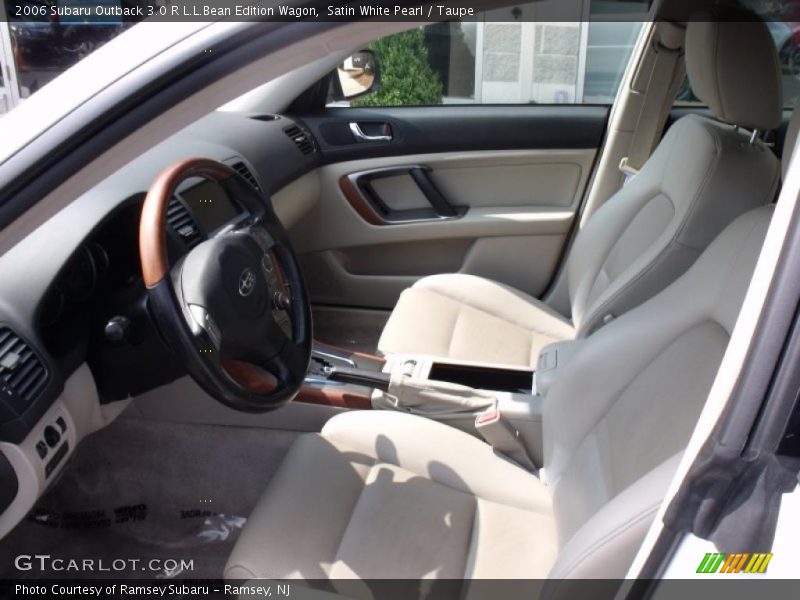 Satin White Pearl / Taupe 2006 Subaru Outback 3.0 R L.L.Bean Edition Wagon