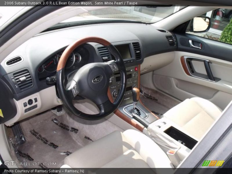 Satin White Pearl / Taupe 2006 Subaru Outback 3.0 R L.L.Bean Edition Wagon
