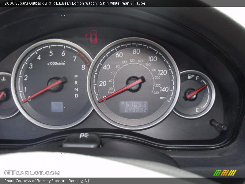 Satin White Pearl / Taupe 2006 Subaru Outback 3.0 R L.L.Bean Edition Wagon