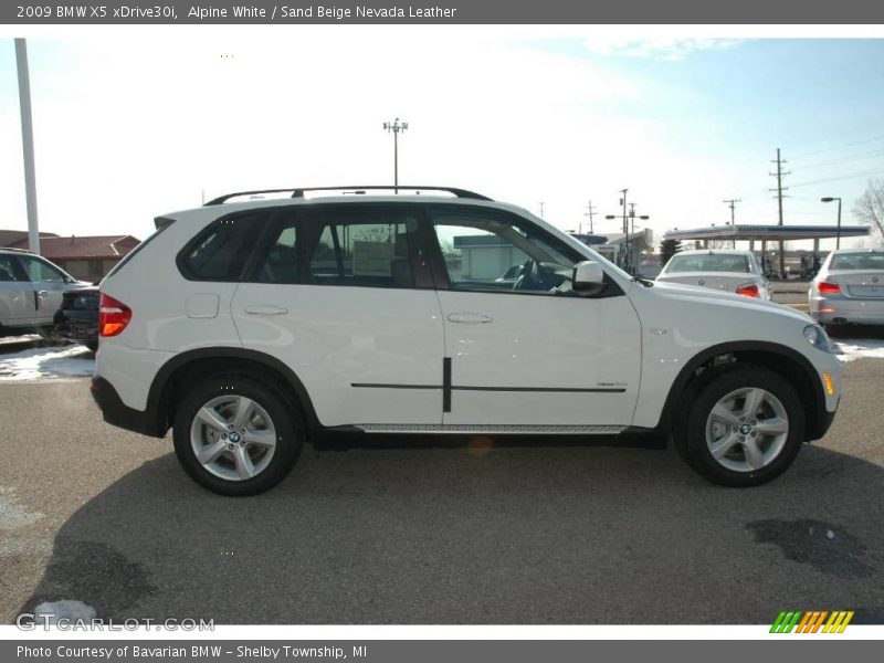 Alpine White / Sand Beige Nevada Leather 2009 BMW X5 xDrive30i