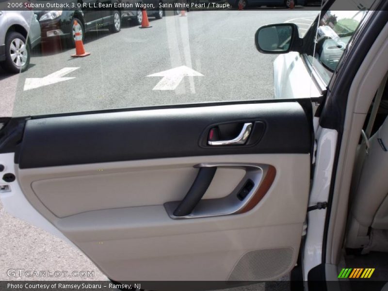 Satin White Pearl / Taupe 2006 Subaru Outback 3.0 R L.L.Bean Edition Wagon