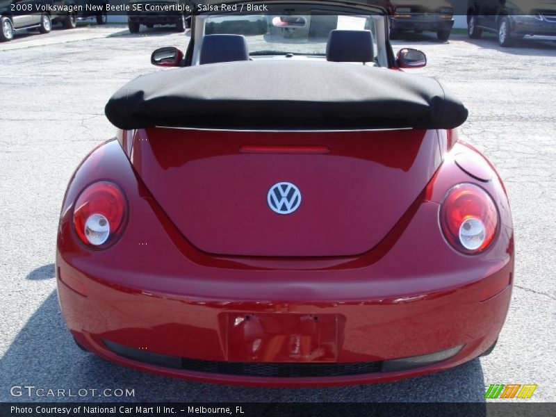 Salsa Red / Black 2008 Volkswagen New Beetle SE Convertible