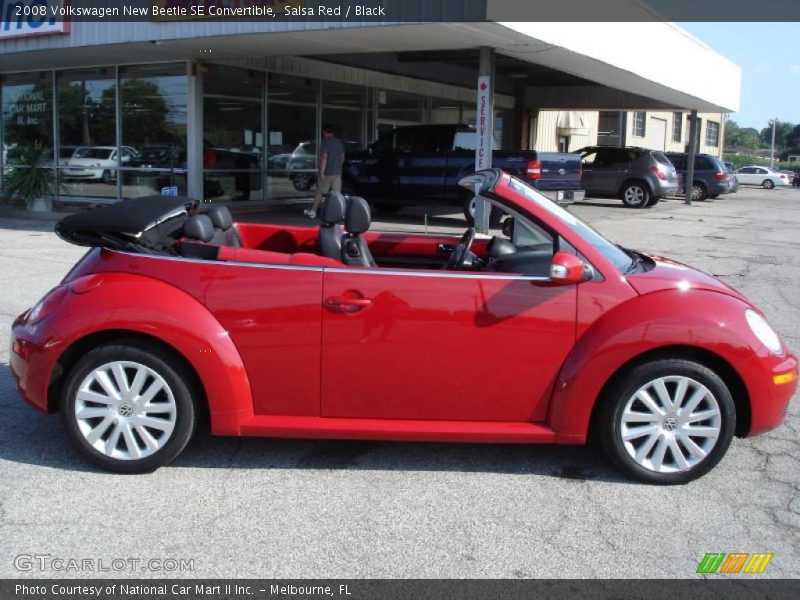 Salsa Red / Black 2008 Volkswagen New Beetle SE Convertible