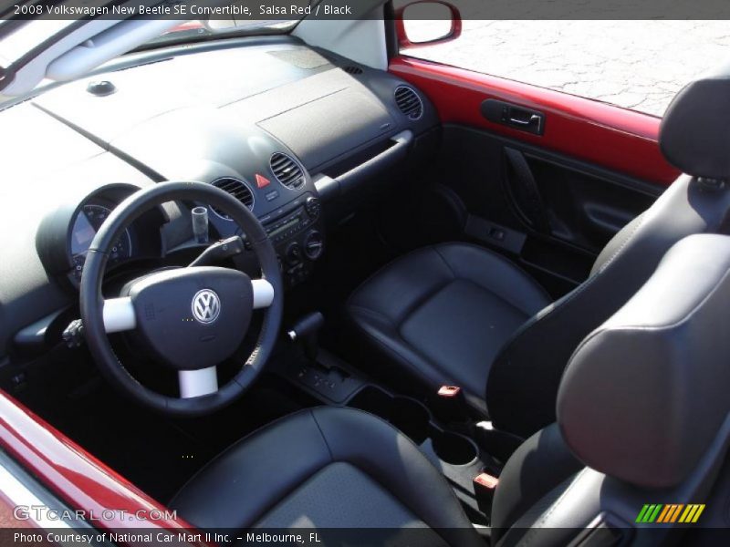 Salsa Red / Black 2008 Volkswagen New Beetle SE Convertible