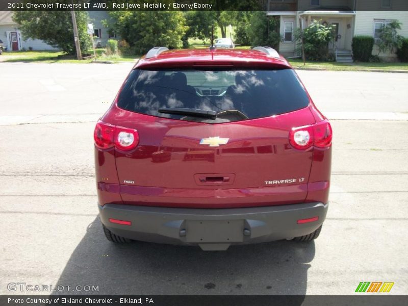 Red Jewel Metallic / Ebony/Ebony 2011 Chevrolet Traverse LT AWD