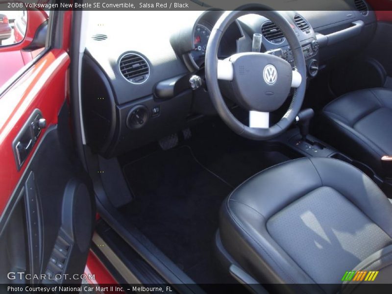 Salsa Red / Black 2008 Volkswagen New Beetle SE Convertible