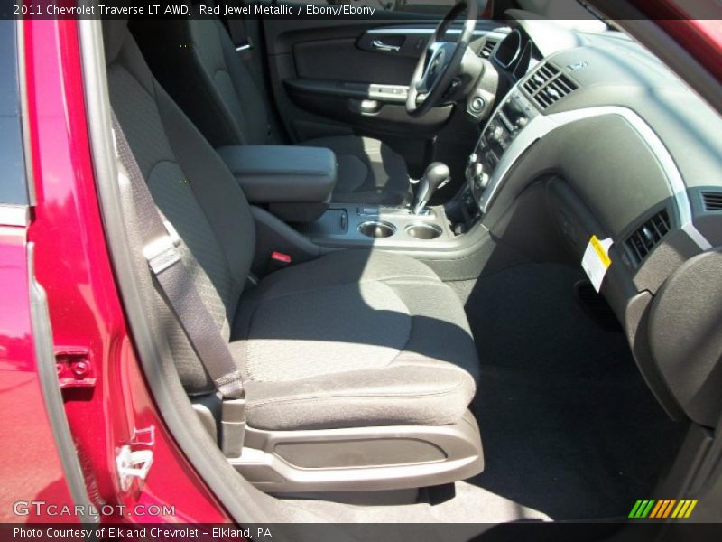 Red Jewel Metallic / Ebony/Ebony 2011 Chevrolet Traverse LT AWD