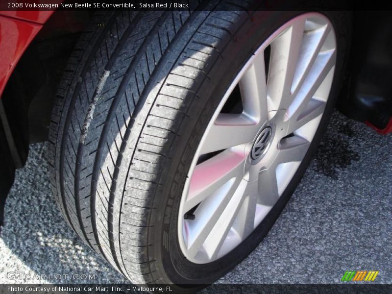 Salsa Red / Black 2008 Volkswagen New Beetle SE Convertible