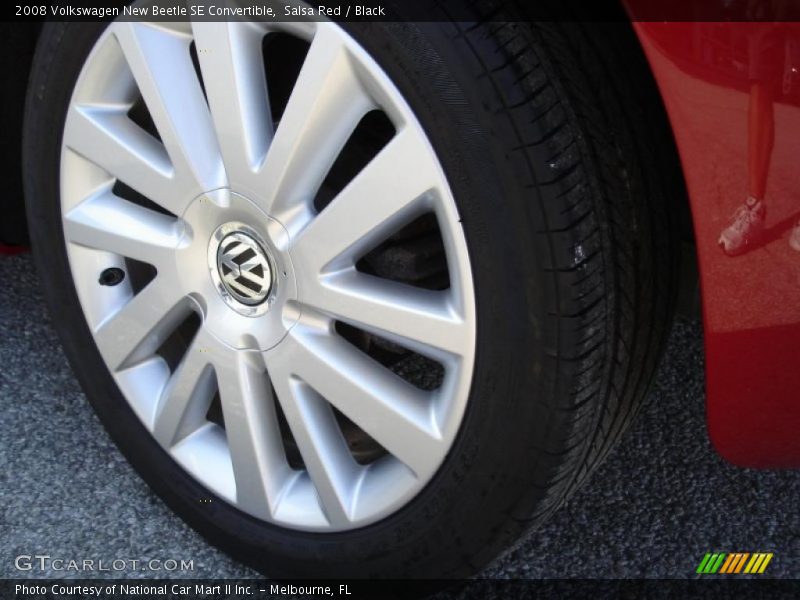 Salsa Red / Black 2008 Volkswagen New Beetle SE Convertible
