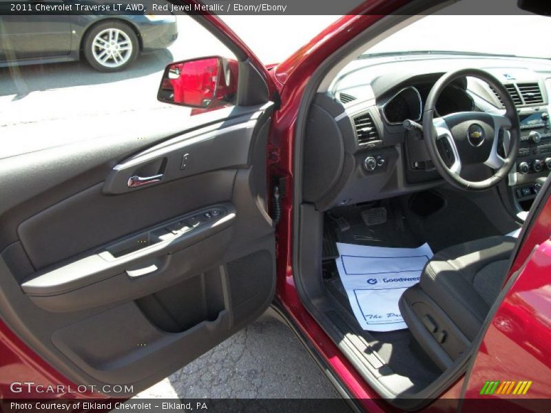 Red Jewel Metallic / Ebony/Ebony 2011 Chevrolet Traverse LT AWD