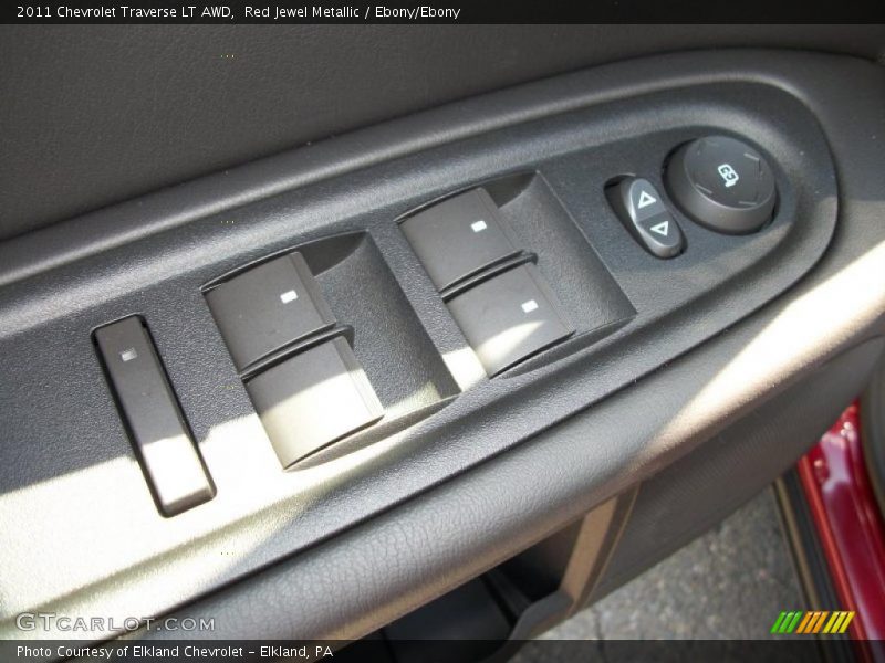 Red Jewel Metallic / Ebony/Ebony 2011 Chevrolet Traverse LT AWD