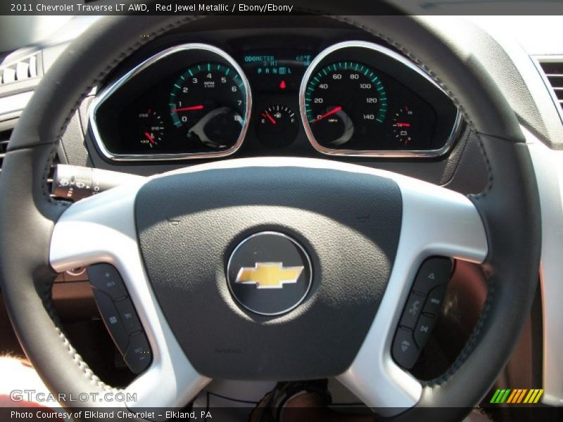 Red Jewel Metallic / Ebony/Ebony 2011 Chevrolet Traverse LT AWD