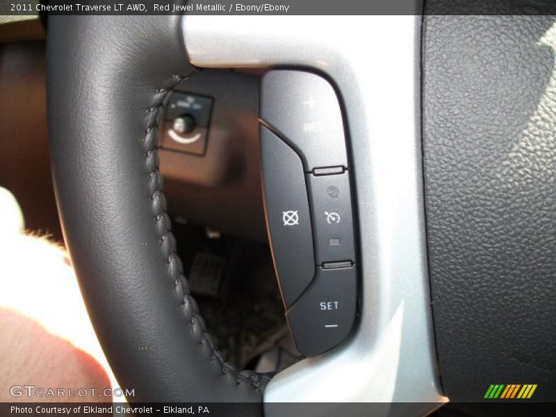 Red Jewel Metallic / Ebony/Ebony 2011 Chevrolet Traverse LT AWD
