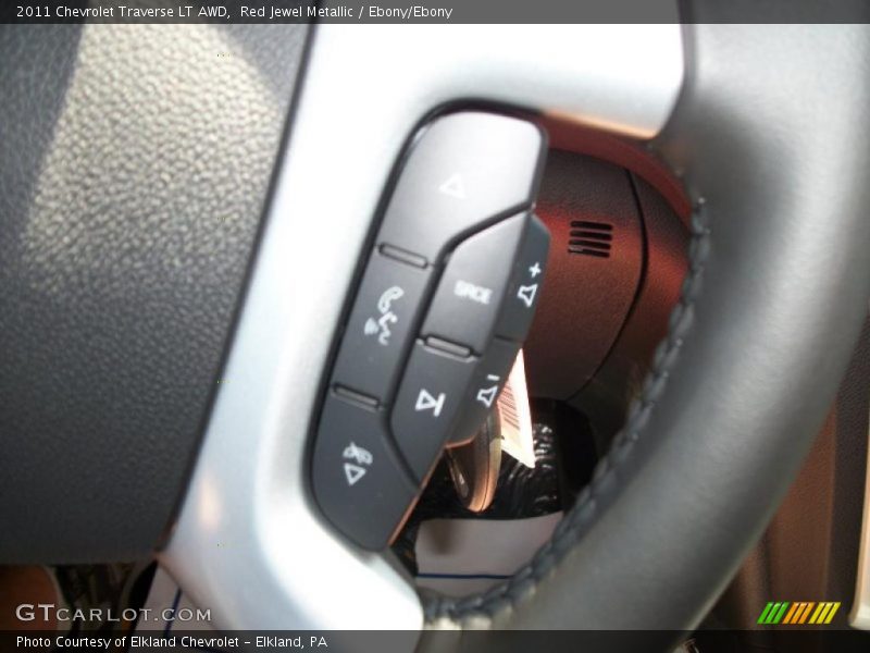 Red Jewel Metallic / Ebony/Ebony 2011 Chevrolet Traverse LT AWD