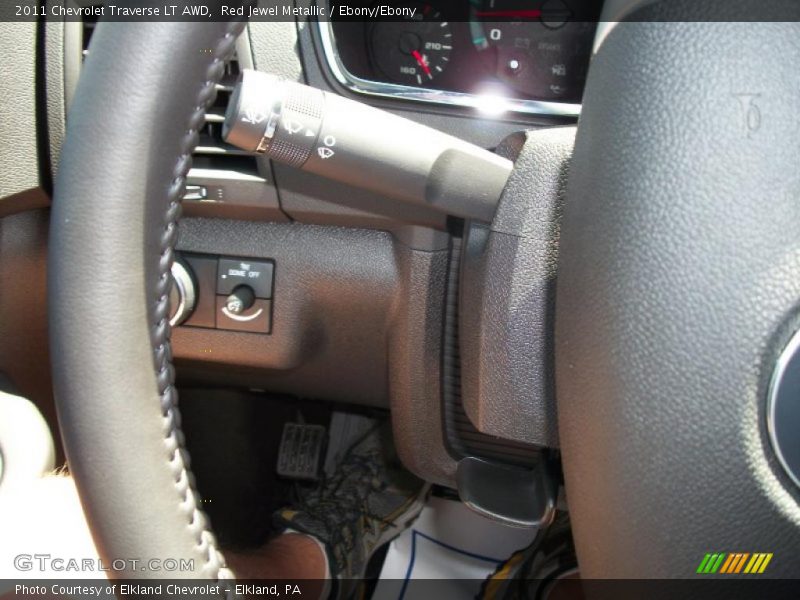 Red Jewel Metallic / Ebony/Ebony 2011 Chevrolet Traverse LT AWD