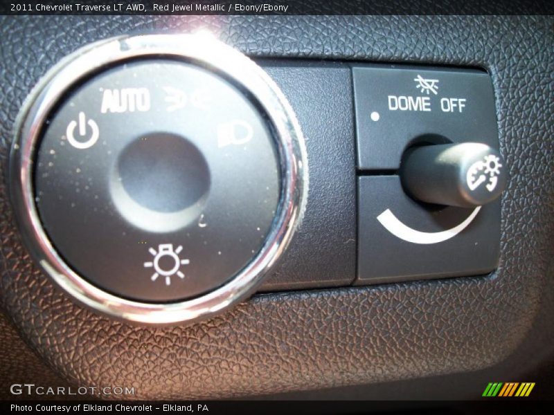 Red Jewel Metallic / Ebony/Ebony 2011 Chevrolet Traverse LT AWD