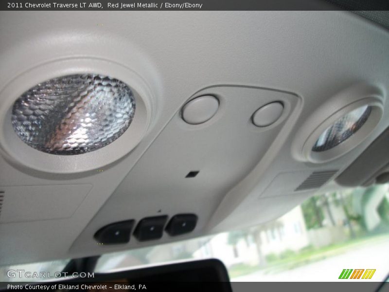 Red Jewel Metallic / Ebony/Ebony 2011 Chevrolet Traverse LT AWD