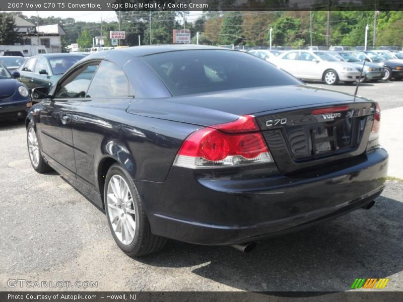 Magic Blue Metallic / Calcite Cream 2007 Volvo C70 T5 Convertible
