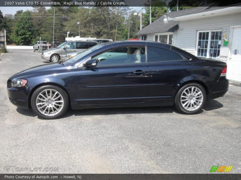 Magic Blue Metallic / Calcite Cream 2007 Volvo C70 T5 Convertible