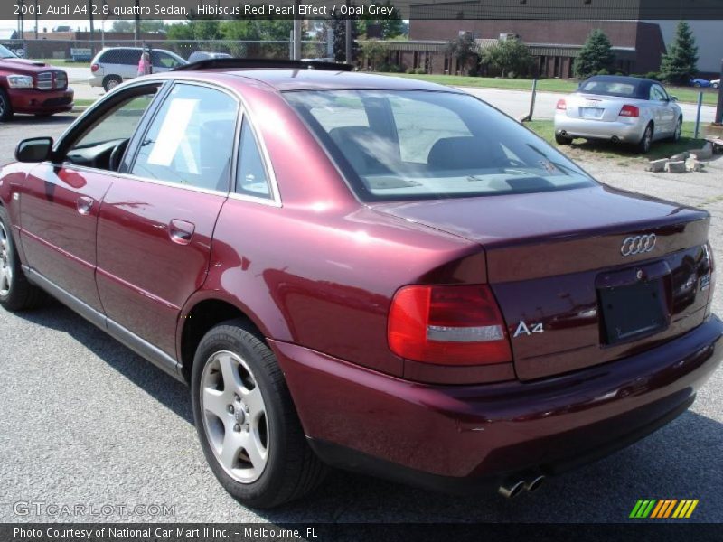 Hibiscus Red Pearl Effect / Opal Grey 2001 Audi A4 2.8 quattro Sedan