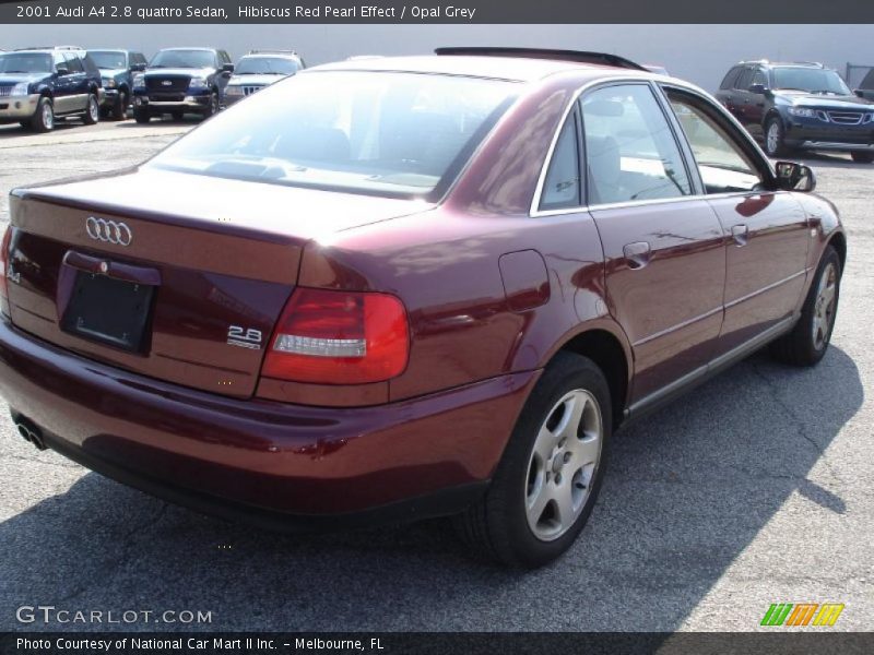 Hibiscus Red Pearl Effect / Opal Grey 2001 Audi A4 2.8 quattro Sedan