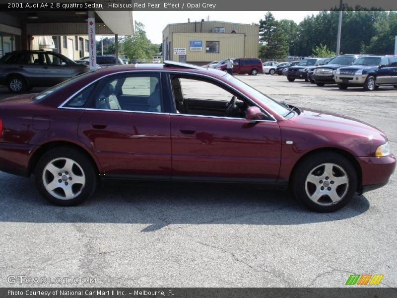 Hibiscus Red Pearl Effect / Opal Grey 2001 Audi A4 2.8 quattro Sedan