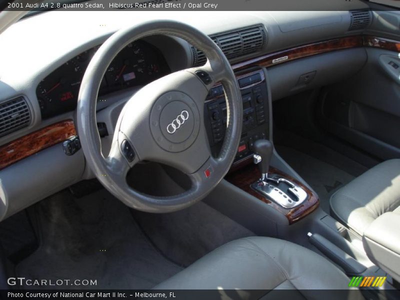 Hibiscus Red Pearl Effect / Opal Grey 2001 Audi A4 2.8 quattro Sedan