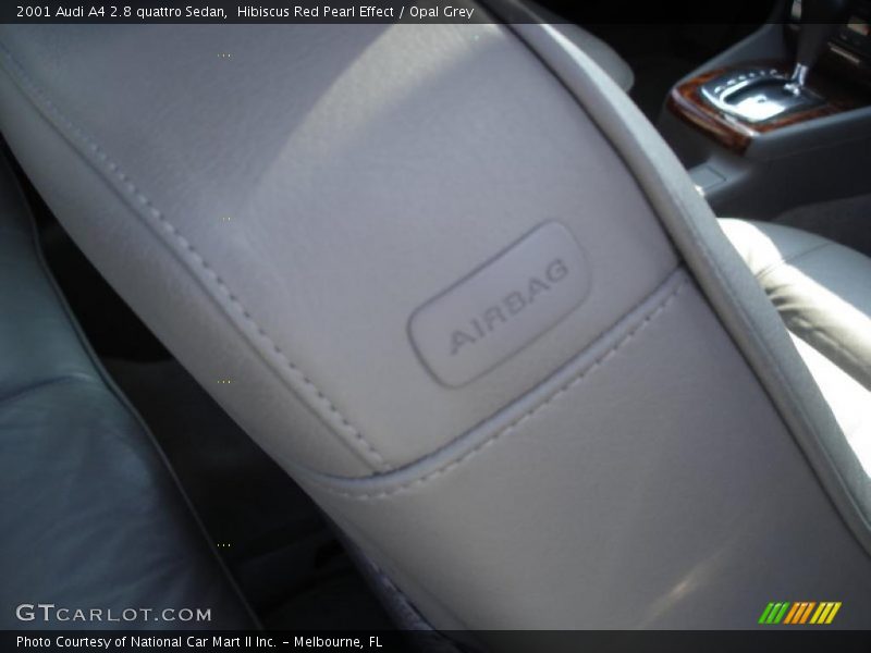 Hibiscus Red Pearl Effect / Opal Grey 2001 Audi A4 2.8 quattro Sedan