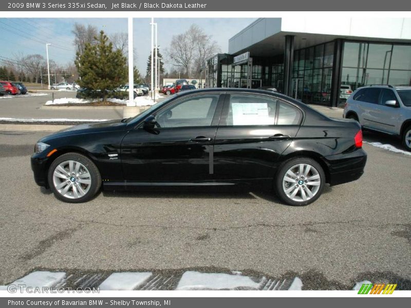 Jet Black / Black Dakota Leather 2009 BMW 3 Series 335xi Sedan