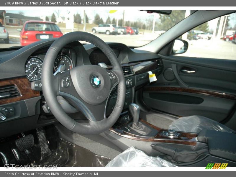 Jet Black / Black Dakota Leather 2009 BMW 3 Series 335xi Sedan