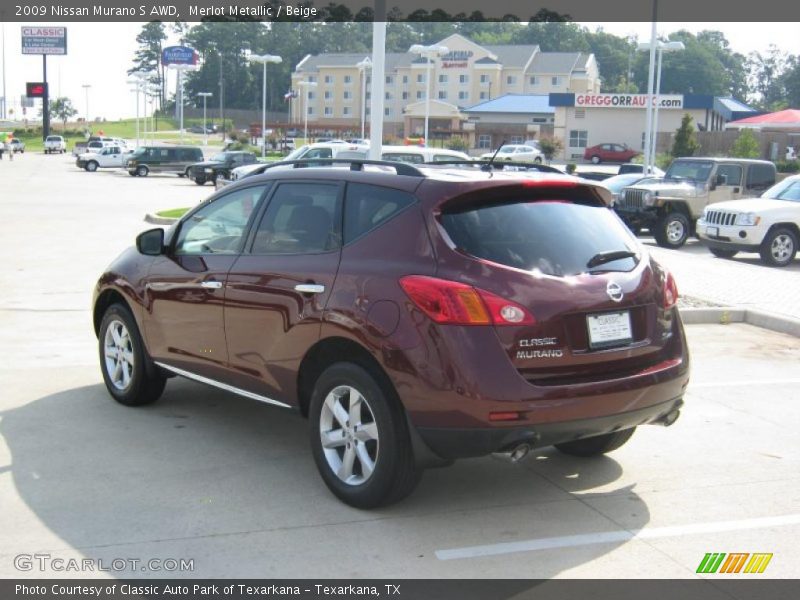 Merlot Metallic / Beige 2009 Nissan Murano S AWD
