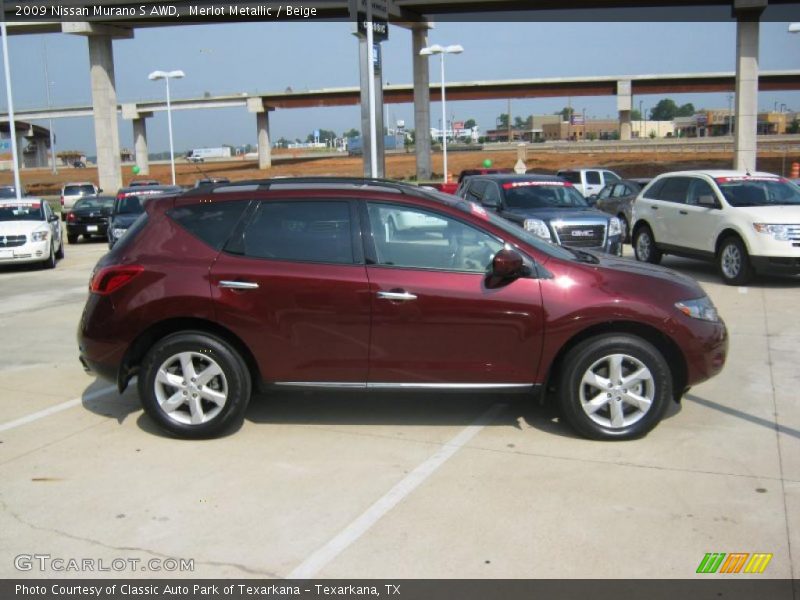 Merlot Metallic / Beige 2009 Nissan Murano S AWD