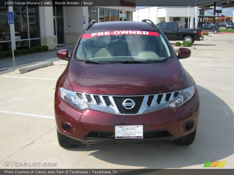 Merlot Metallic / Beige 2009 Nissan Murano S AWD