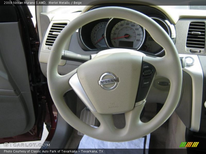 Merlot Metallic / Beige 2009 Nissan Murano S AWD