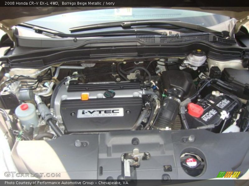  2008 CR-V EX-L 4WD Engine - 2.4 Liter DOHC 16-Valve i-VTEC 4 Cylinder